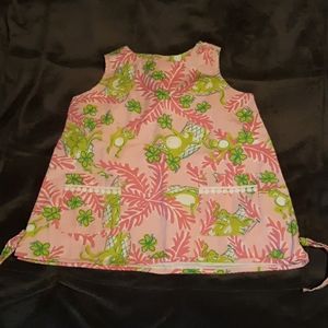 Pink and green monkey Lily Pulitzer dress